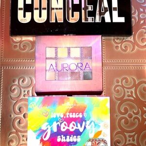 3 Pc Makeup Palette Set: Profusion Concealer, Italia Deluxe Eyeshadow & Color Co